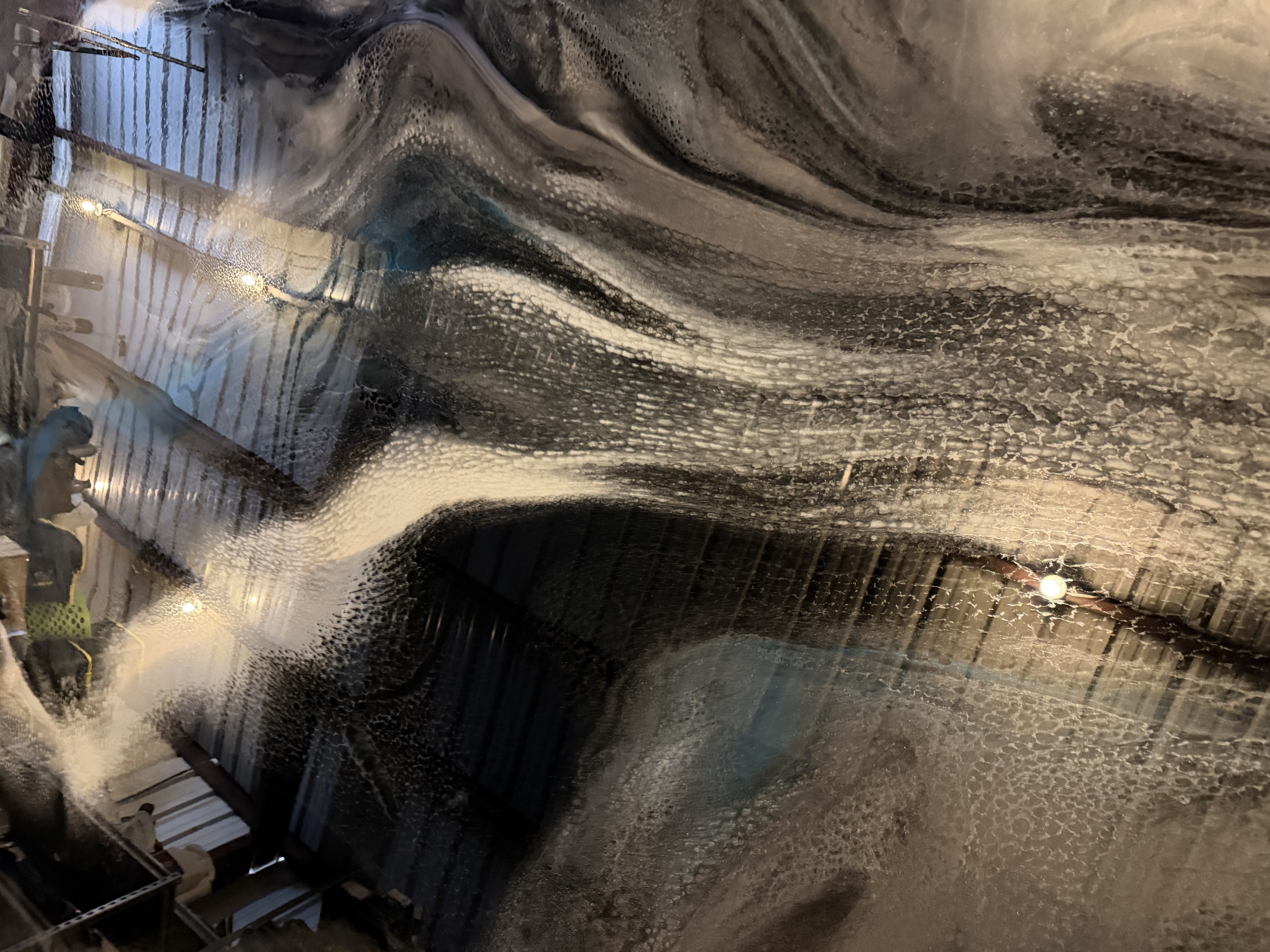 Modern metallic epoxy floor